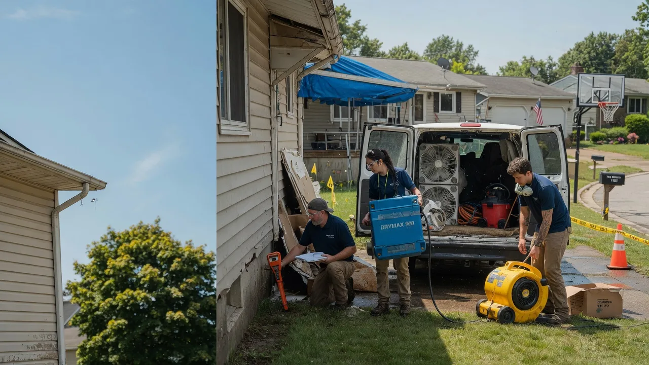 Ceiling Leak Cleanup in Providence, RI near me